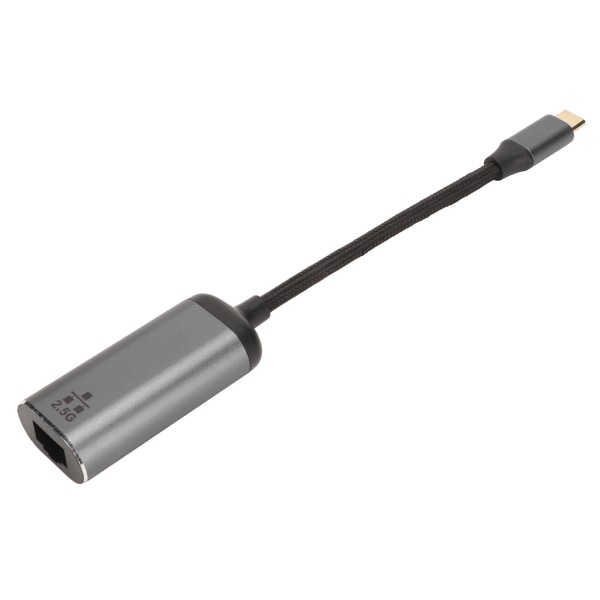 USB C til Ethernet-adapter Høyhastighets Plug and Play USB Type C til RJ45 2,5 G Gigabit Ethernet LAN-nettverksadapter
