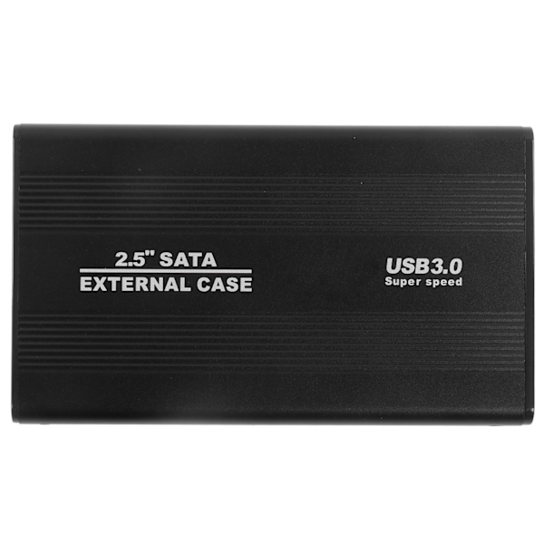 Harddisk kabinett 2,5 tommer 4 TB LED-indikasjon Aluminiumshus Hot-swapbar 5 Gbps USB 3.0-port Ekstern HDD-veske Svart