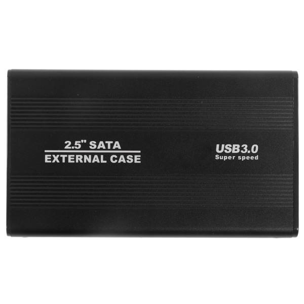 Harddiskkabinet 2,5 tommer 4 TB LED-indikation Aluminiumshus Hot Swappable 5 Gbps USB 3.0 Port Ekstern HDD-etui Sort