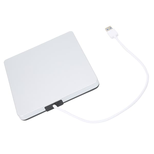 DVD-drev USB3.0 ekstern DVD-afspiller kompatibel med bærbar stationær pc til Win XP/2003/8/10/7Sølv