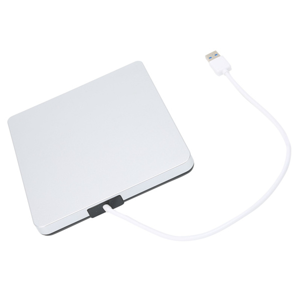 Extern DVD-spelare USB3.0 kompatibel med bärbar dator stationär dator för Win XP/2003/8/10/7Silver