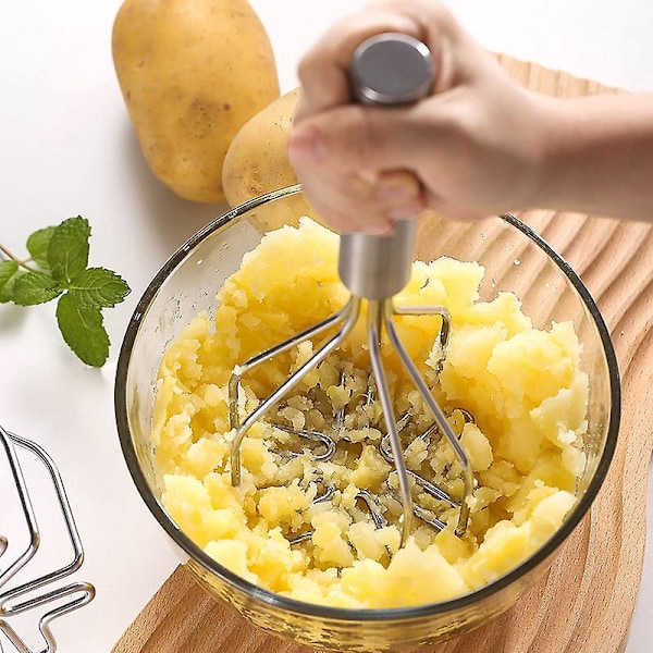 2-i-1 Kartoffelmoser og Mixer til Glat Kartoffelmos og Bløde Madvarer