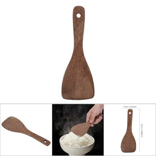 Kjøkkenredskapsspade i tre, stekespade, stekespade, stekespade, stekespade, stekespade (halvsirkelformet)