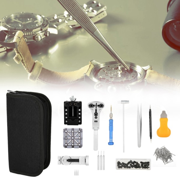 Watch Reparationsverktygssats Professionell case Öppnare Link Remover Spring Bar Pin Set