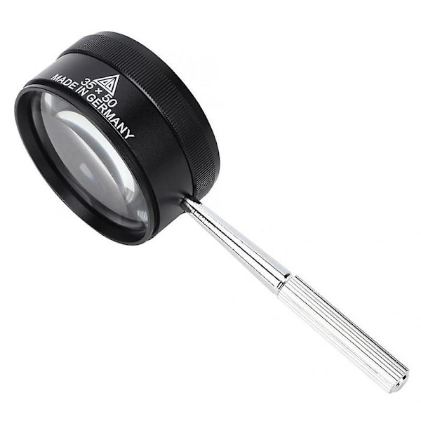 35X Läsmagnifierare, Professionell Juvelerarlopp Magnifierande Lins med Tyg Handhållen Magnifierande Magnifierare, Förstoringsglas för Läsning, Smycken, Sen