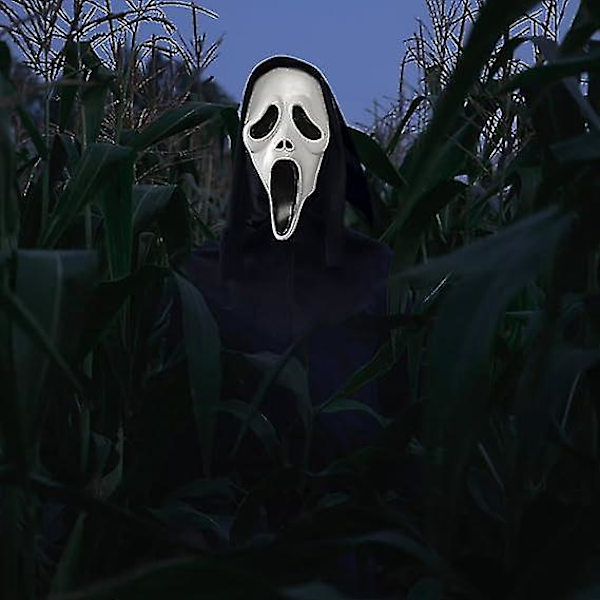 Realistinen Halloween Ghostface Scream -naamio aikuisille ja lapsille