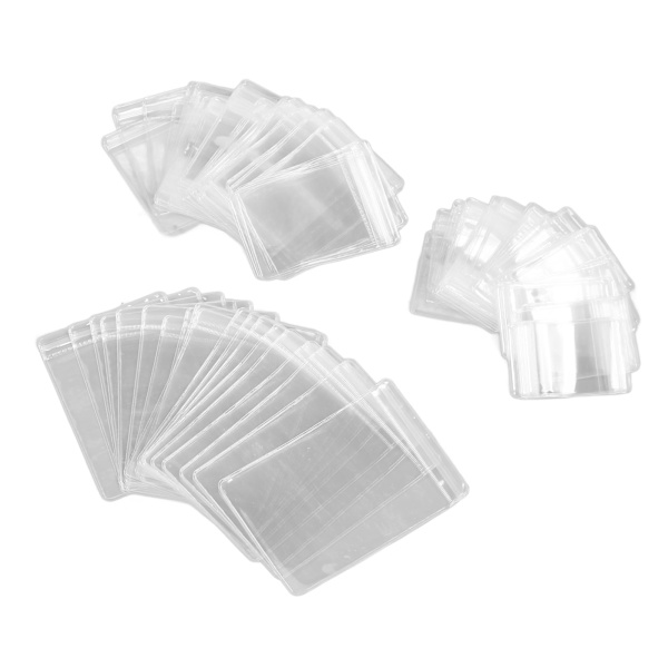 120 stk klare smykkeposer fortykket oksidasjonsmotstand PVC klare smykker Ziplock poser for øredobber Ringer smykker