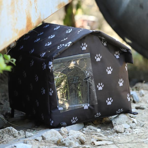 Outdoor Pet Sleeping Tent Windproof Waterproof Pet Home for the Yard S