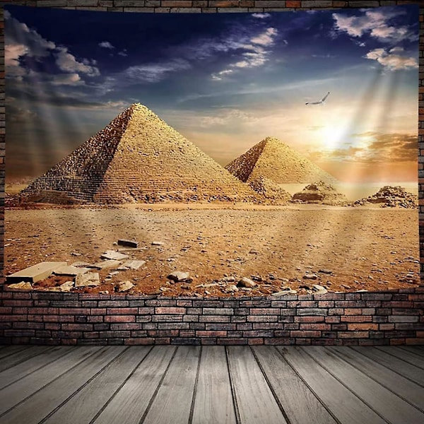 Egyptiske pyramider veggteppe