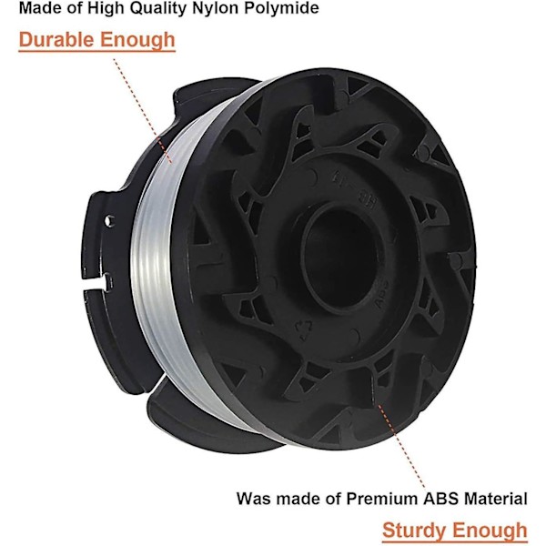 6-pakke spoler til Black Decker-trimmere - A6481 A6485