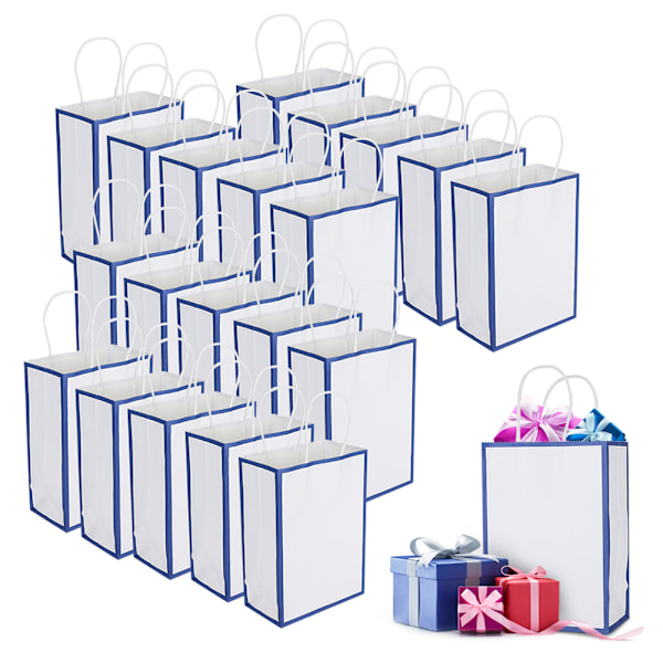 Miljövänlig bärbar kraftpåse Butiksförpackning för kläder Presentpåse (S 15 x 8 x 21 cm)