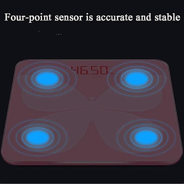 Digital badrumsvåg hög precision vägning fjärilspulver elektronisk våg 280*280mm