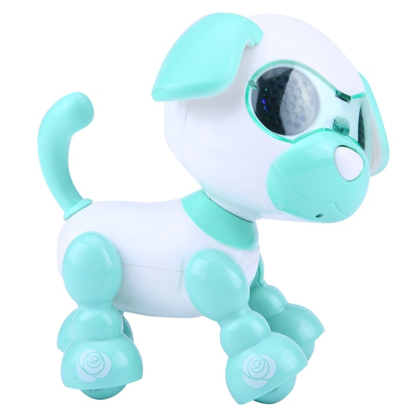 Robot Hunde Kæledyr Legetøj Smart Kids Interactive Walking Sound Pædagogisk gave hvalp LED (grøn)