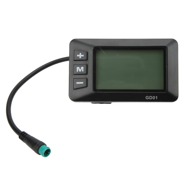 Elektrisk cykeldisplay 36V 48V LCD GD01 Display 5 stift vattentät kontakt för 22,2 mm styre