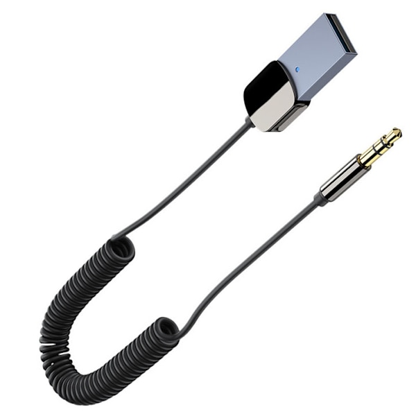 Bluetooth 5.0-mottaker med mikrofon, automatisk tilkobling, håndfri samtale, Bluetooth-sendermottaker for bil