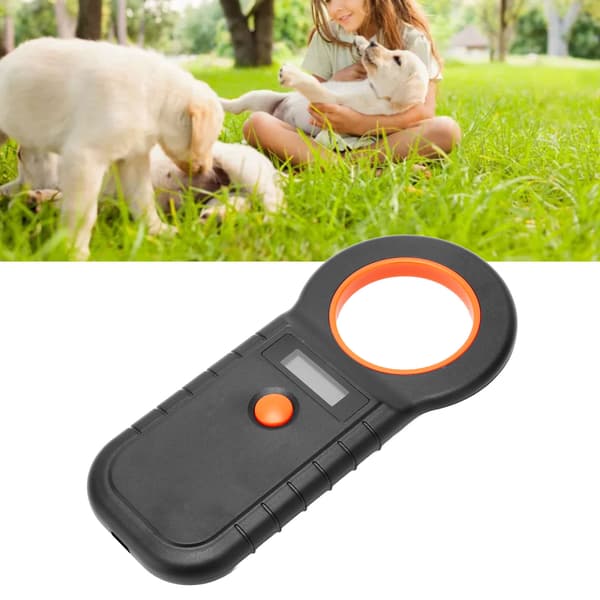 Kæledyrs Microchip Scanner 134.2Khz 125Khz EMID FDX B Kablet USB Trådløs 2.4G Bluetooth Håndholdt Dyrechip Læser Sort