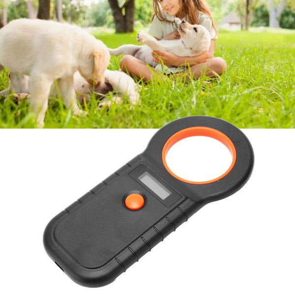 Pet Microchip Scanner 134,2Khz 125Khz EMID FDX B Kabelført USB Trådløs 2,4G Bluetooth Håndholdt Animal Chip Reader Sort