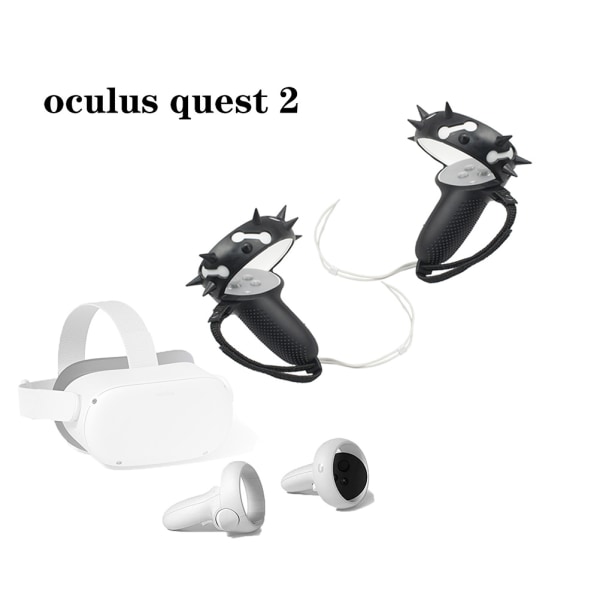 Silikoninen cover, joka on yhteensopiva Oculus Quest 2 VR -kosketusohjaimen kahvan case kanssa, silikoninen täysi suojaholkki