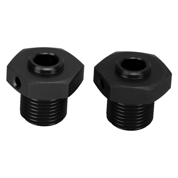 1 par aluminiumslegering 17 mm hjulnavadapter med pinne for ARRMA 1/8 RC bil oppgraderingsdelsvart