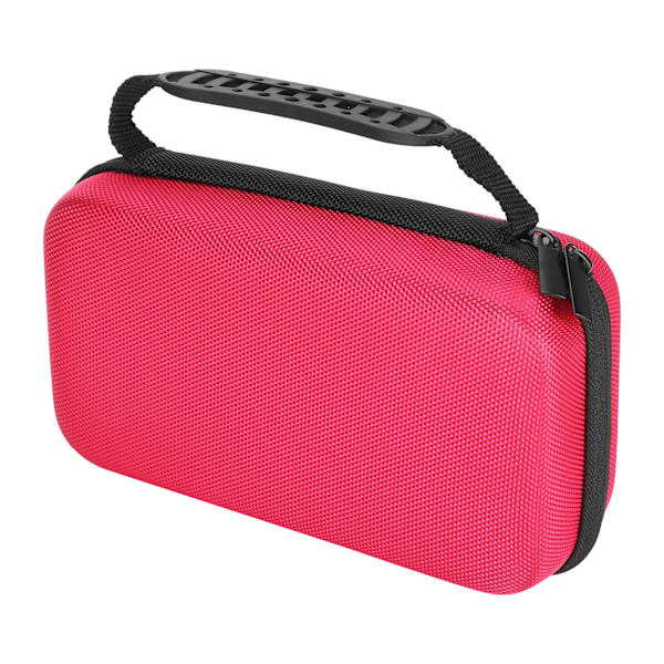 Stationery Bag MultiFunction Portable MultiPurpose LargeCapacity Pens Storage Case(Rose Red )