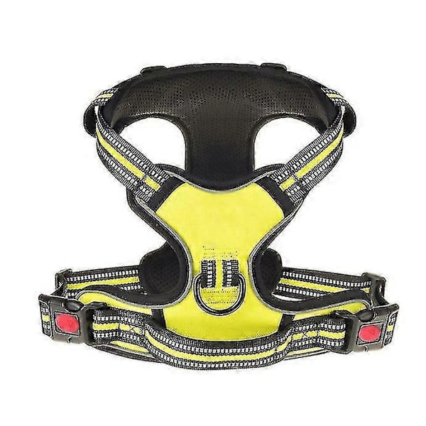 Justerbar No-Pull Hundsele - Vadderad Husdjursvästsele för Stora Hundar - Träning eller Promenader Svart 45-65CM