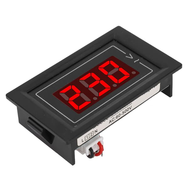 AC Displaymätare Digital Spänningsmonitor Liten Panel 1 Fas Voltmeter Multimeter AC60‑500V