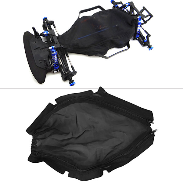 Chassis Støvsmussmotstandsdeksel Fjernkontroll kjøretøydeler for 1/10 Slash 4x4 LCG Rally RC-bil