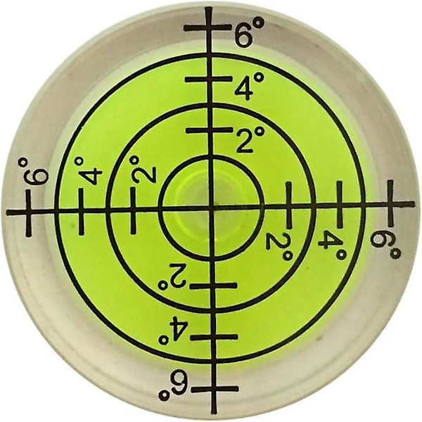 Kuplatasot - 6 kpl, 32x7mm pyöreät häränsilmävesivaa'at - Jalusta, gramofoni, levysoitin - Fluoresoiva keltainen