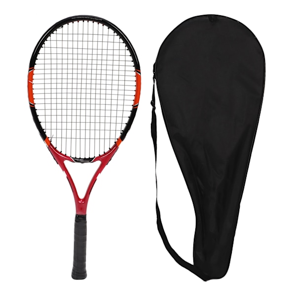 Hiilikuitutennismaila, erittäin kevyt tennismaila harjoitteluun, kilpailuun ja virkistykseen, punainen