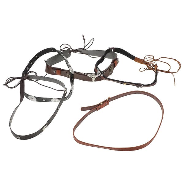 Cowboy Hat Band PU Strap for Men 5 Pcs Western Style Hat Bands