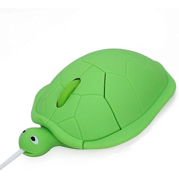 Sød dyre-skildpaddeformet USB-kablet mus Optisk mus egnet til bærbar computer