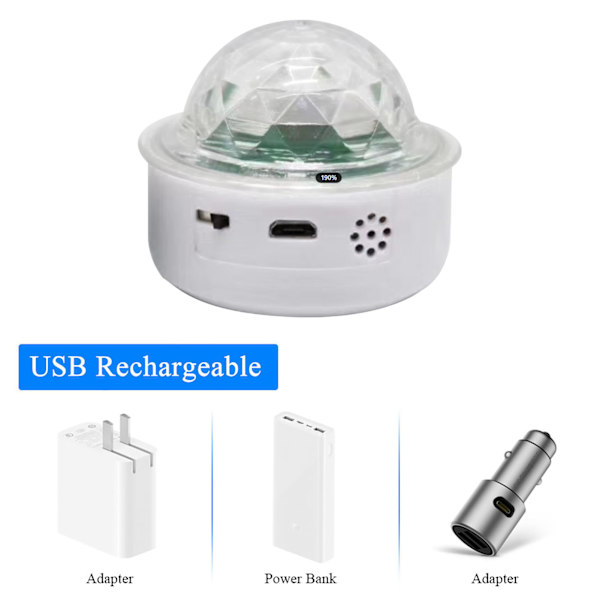MINI RGB musikkladinglys med magnet