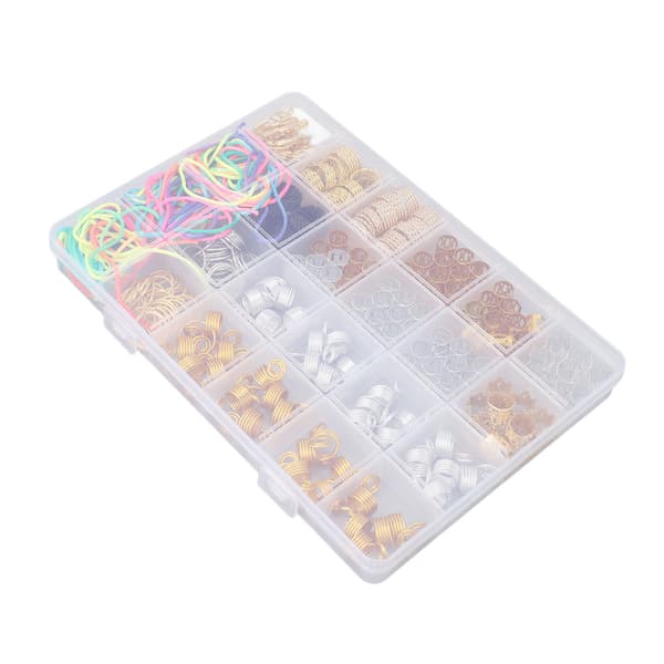 Dreadlocks smykkesett Legering Dreadlocks Perler Hår Mansjetter Ringer Spoler Flette Hårdekorasjon Tilbehør