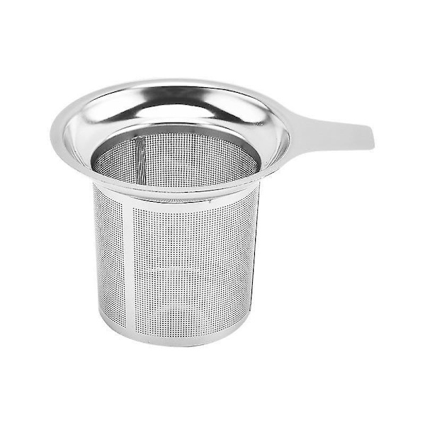 Teinfuser Sil - Återanvändbar Rostfritt Stål Nät, Glasdesign, Hängande på Muggar, Lösbladig Krydda