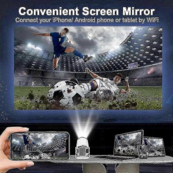5G 4K Projektori Smart HD LED WiFi Bluetooth HDMI. USB Android Konttori Kotiteatteri
