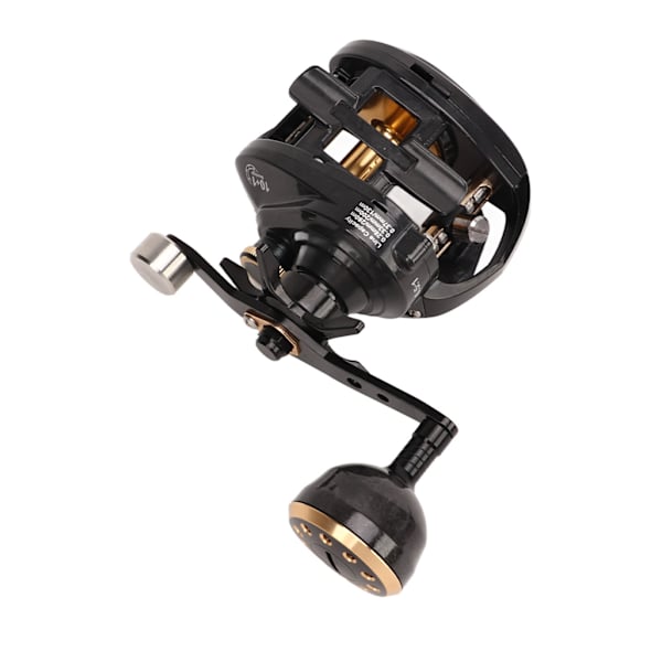 Fiske Baitcasting Rulle Lågt Brus Kolfiber Rulle Metall Kropp Baitcaster Rulle för Fiske Vänster Hand
