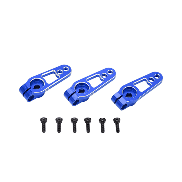 3pcs/set 25T Steering Servo Arms for 1/10 Remote Control Car Aluminum Alloy Servo ArmBlue