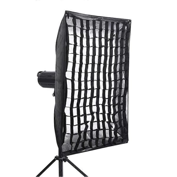 Ikke-vevd gitter for softboks Sammenleggbar softboks cellulært gitternett for studio soft lysboks fotografering 80 x 120cm Grille