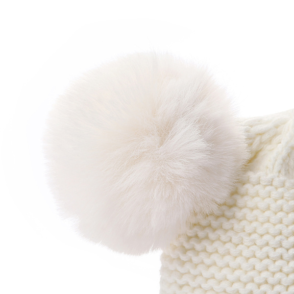 Baby Kids Scarf Hat Gloves Set för pojkar och flickor Höst Vinter Varma Stickade Mössa Halsduk Vantar Set