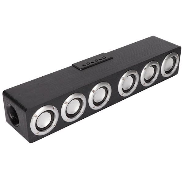 Bluetooth 5.0 Soundbar Stærk Bas Effekt Multifunktionel Trådløs Højttaler til Telefon Tablet PC Sort
