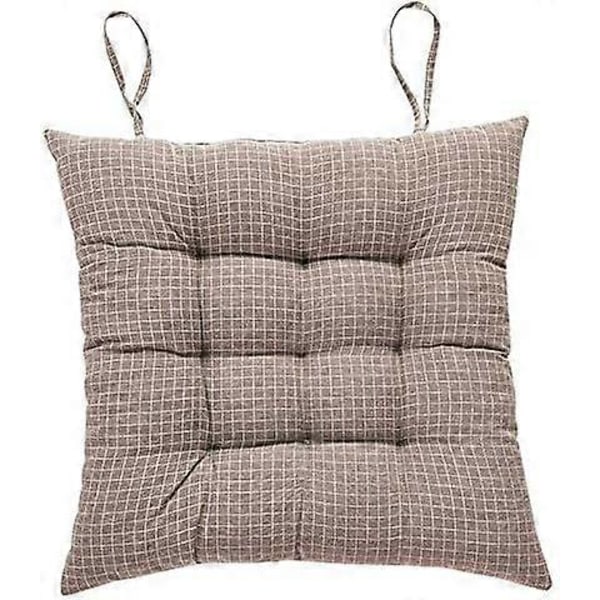 43 x 8 cm Stolpute med stropper, universelt putetrekk til hage stol i bomulls lin, lett å