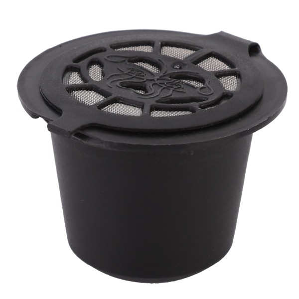 3 stk Gjenbrukbare kaffekapsler til husholdningsbruk Filter Gjenfyllbare kapsler kopp Passer for Nespress (svart)