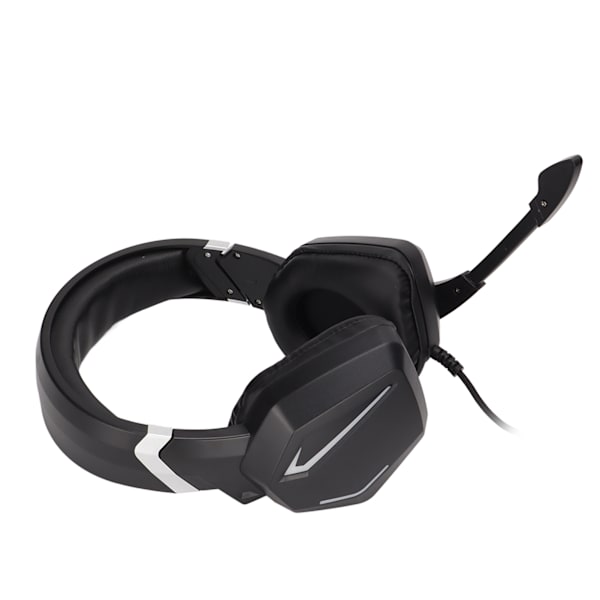 Spelhörlurar RGB 3,5 mm USB Stereo Gaming Over Ear Headset med volymkontroll för PC för Xbox One för PS4