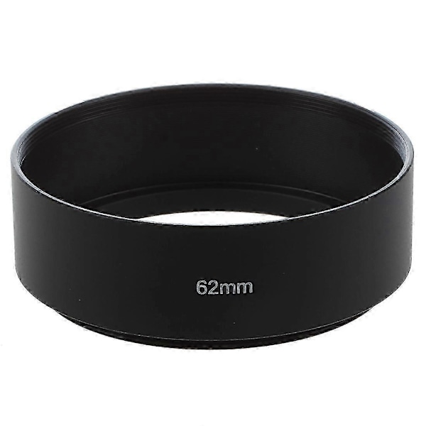 62mm Skruvmonterat Metall Motljusskydd kompatibelt med Digital Videokamera