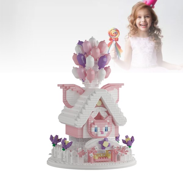 Mikobyggset 3D Miniblock Ballong hus Monteringsspel DIY Pusselblockset för barn 3999 delar Typ 3