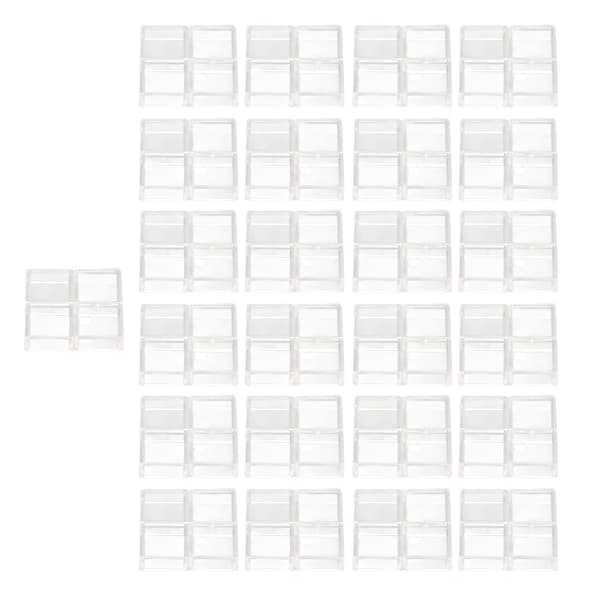 100 st taktil omkopplarskydd taktil tryckknappslock fyrkantig transparent ABS-set