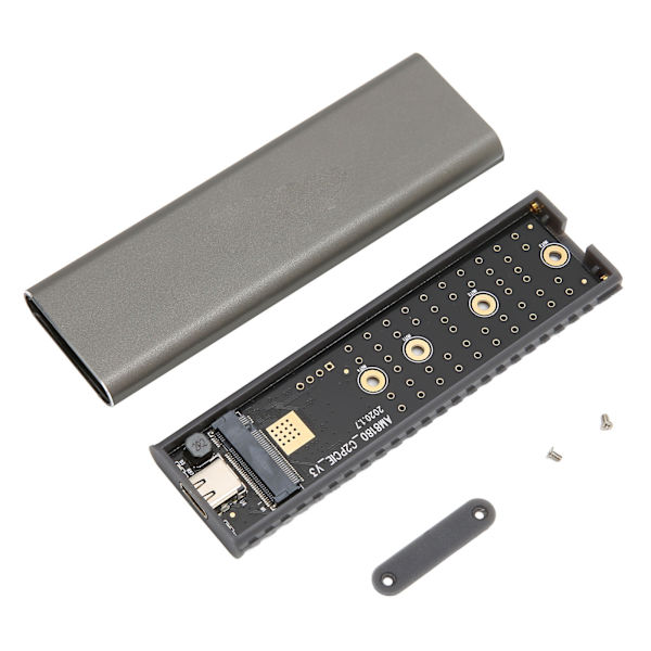 NVMe-kabinett USB3.1 Gen2 Rask 9 Gbps overføring Plug and Play Aluminiumlegering M.2-kabinett for 2230 2242 2260 2280