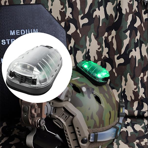 EX433-BK-GRØN Airsoft Tactics Survival IR Flash Vandtæt Mariehøne Lampe Sikkerheds Flash Light