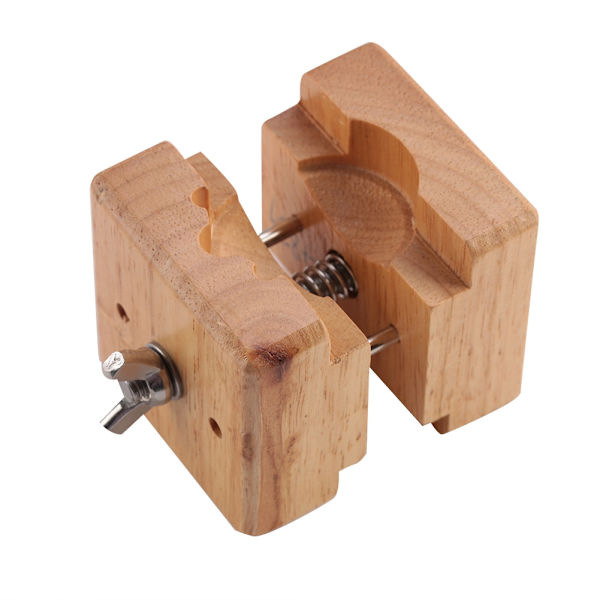 Professionell Trä Watch Case Hållare Block Vise Clamp Movement Reparation Watchmaker Tool