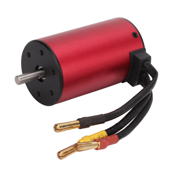 S3660 Harjaton moottori Alumiiniseos 4 napa roottori Suuri vääntö Vedenpitävä 3800KV Harjaton moottori 1/8 1/10 RC autoon